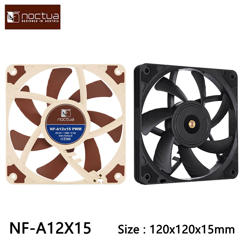 Case Fan Controller - مروحة هيكل الكمبيوتر Noctua NF-A12x15 مقاس