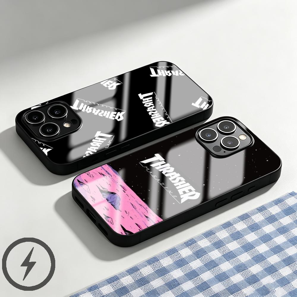Mini Pc Case - غطاء هاتف ماركة THRASHER لأجهزة آيفون