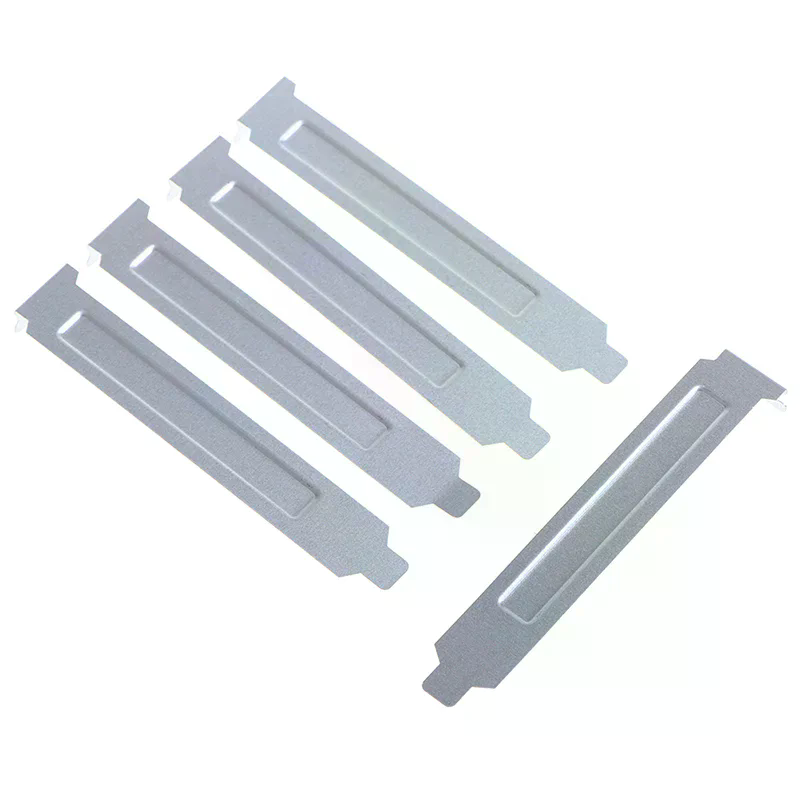 Dust Filter Pc - 5 قطع غطاء فتحة PCI فضي