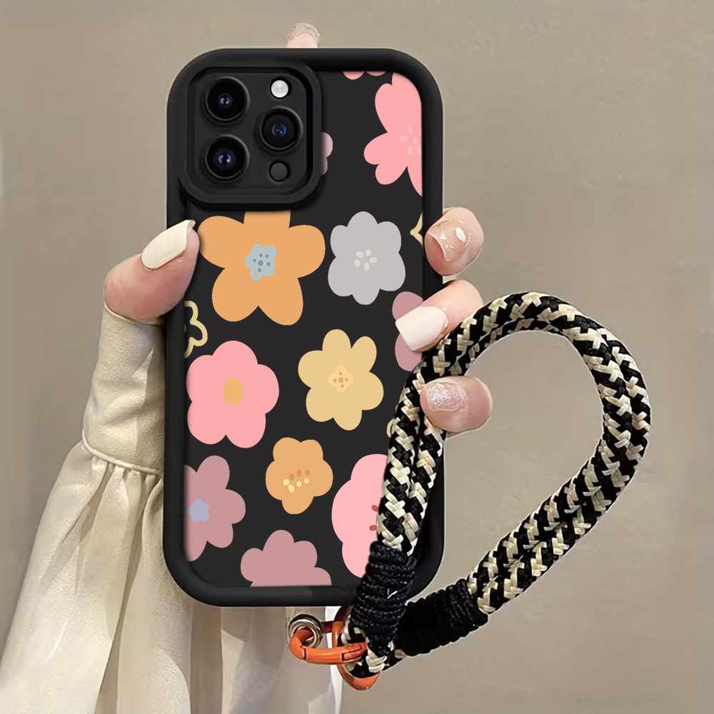 غطاء هاتف بحزام مزين بزهور الم - مراجعة Matte Pc Case وسعره