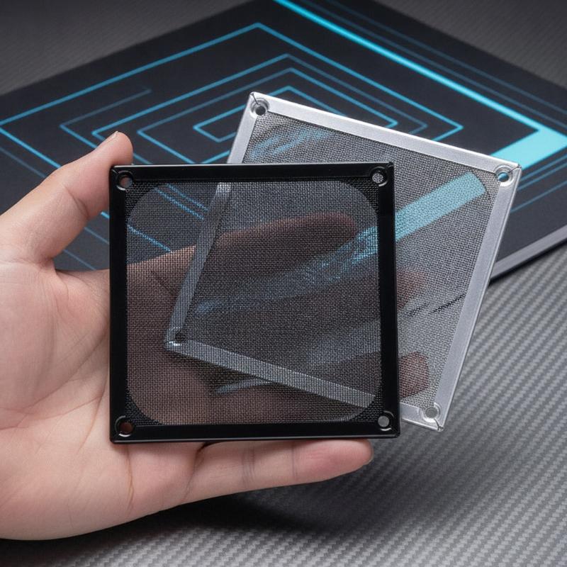 غطاء شبكي مغناطيسي لفلتر غبار  - مراجعة Dust Filter Pc وسعره