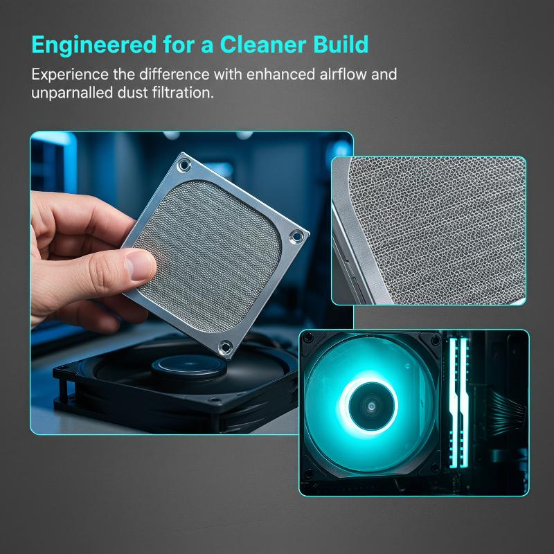 غطاء شبكي مغناطيسي لفلتر غبار  - مراجعة Dust Filter Pc وسعره