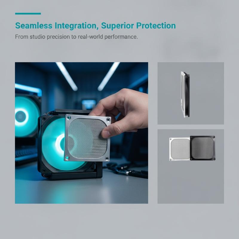 غطاء شبكي مغناطيسي لفلتر غبار  - مراجعة Dust Filter Pc وسعره