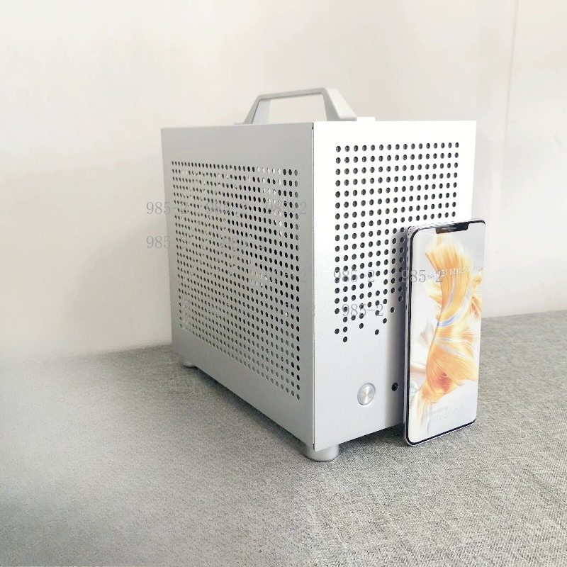 هيكل كمبيوتر صغير الحجم مع مقب - مراجعة Pc Chassis وسعره